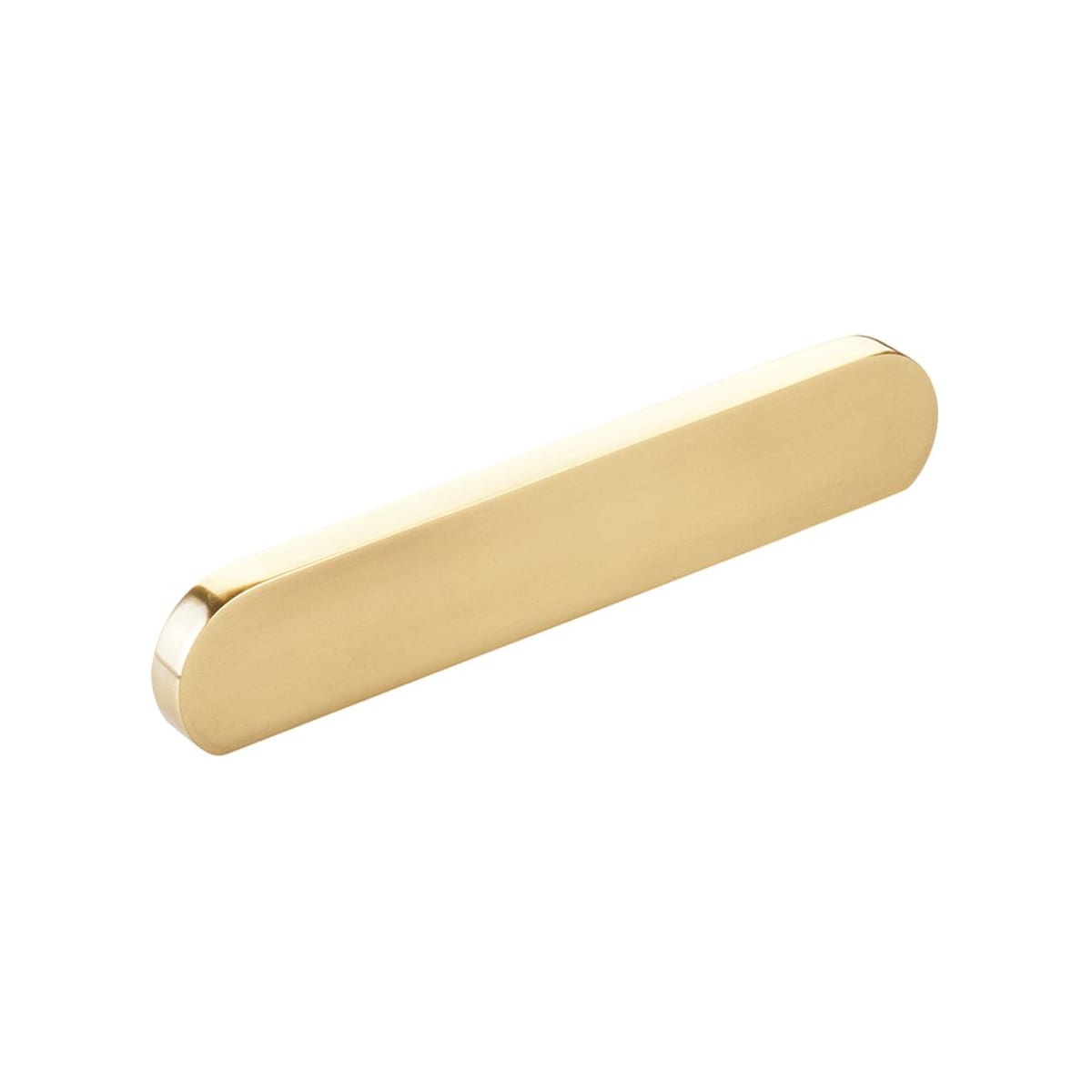 Schaub and Company - 10042-VB - Cafe Modern 4" or 5" Center to Center Oval Pill Cabinet Pull / Drawer Pull - Solid Brass in Vintage Brass