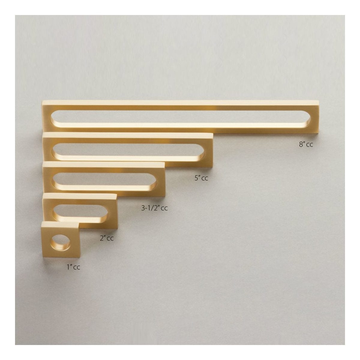 Schaub and Company - 10043-GM - Cafe Modern 6-5/16" or 8" Center to Center Oval Pill Cabinet Pull / Drawer Pull - Solid Brass in Gun Metal