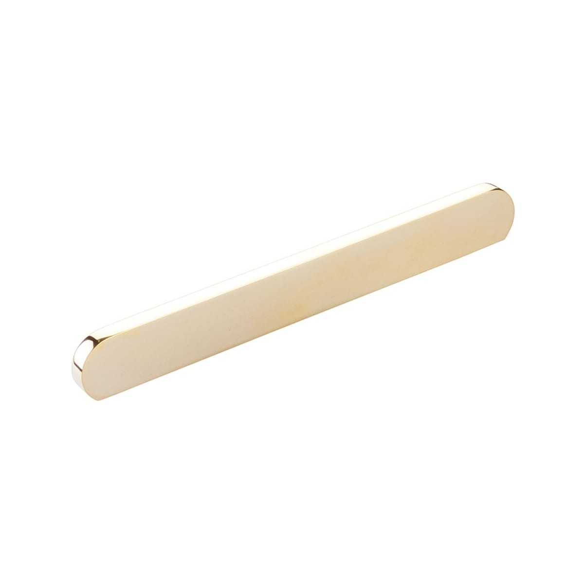 Cafe Modern 6-5/16" or 8" Center to Center Oval Pill Cabinet Pull / Drawer Pull - Solid Brass