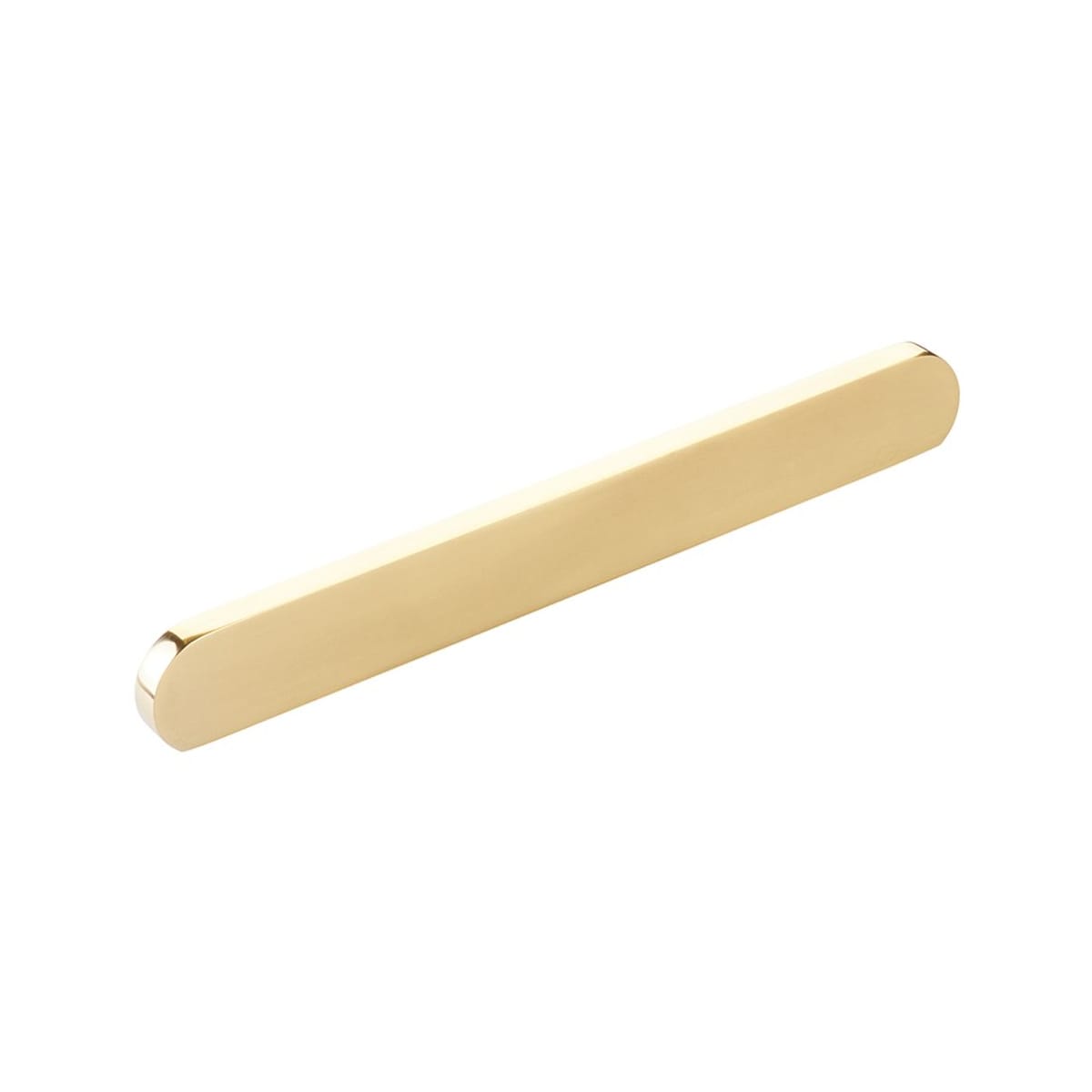 Cafe Modern 6-5/16" or 8" Center to Center Oval Pill Cabinet Pull / Drawer Pull - Solid Brass
