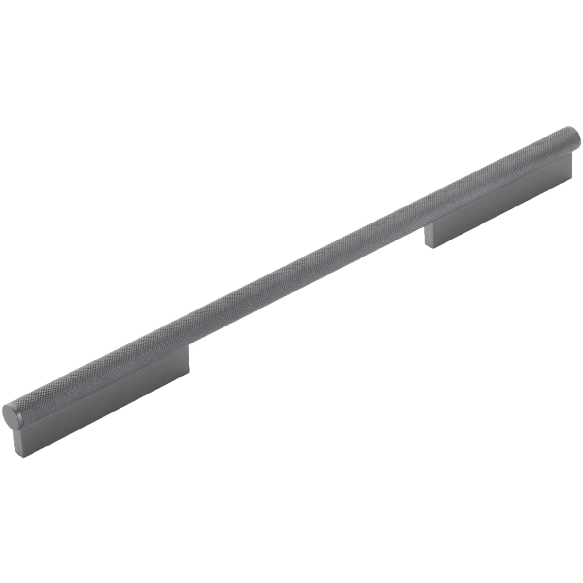 MODO 12" Center to Center Euro Modern Diamond Knurled Bar Large Oversized 16-7/8" Cabinet Handle / Drawer Pull