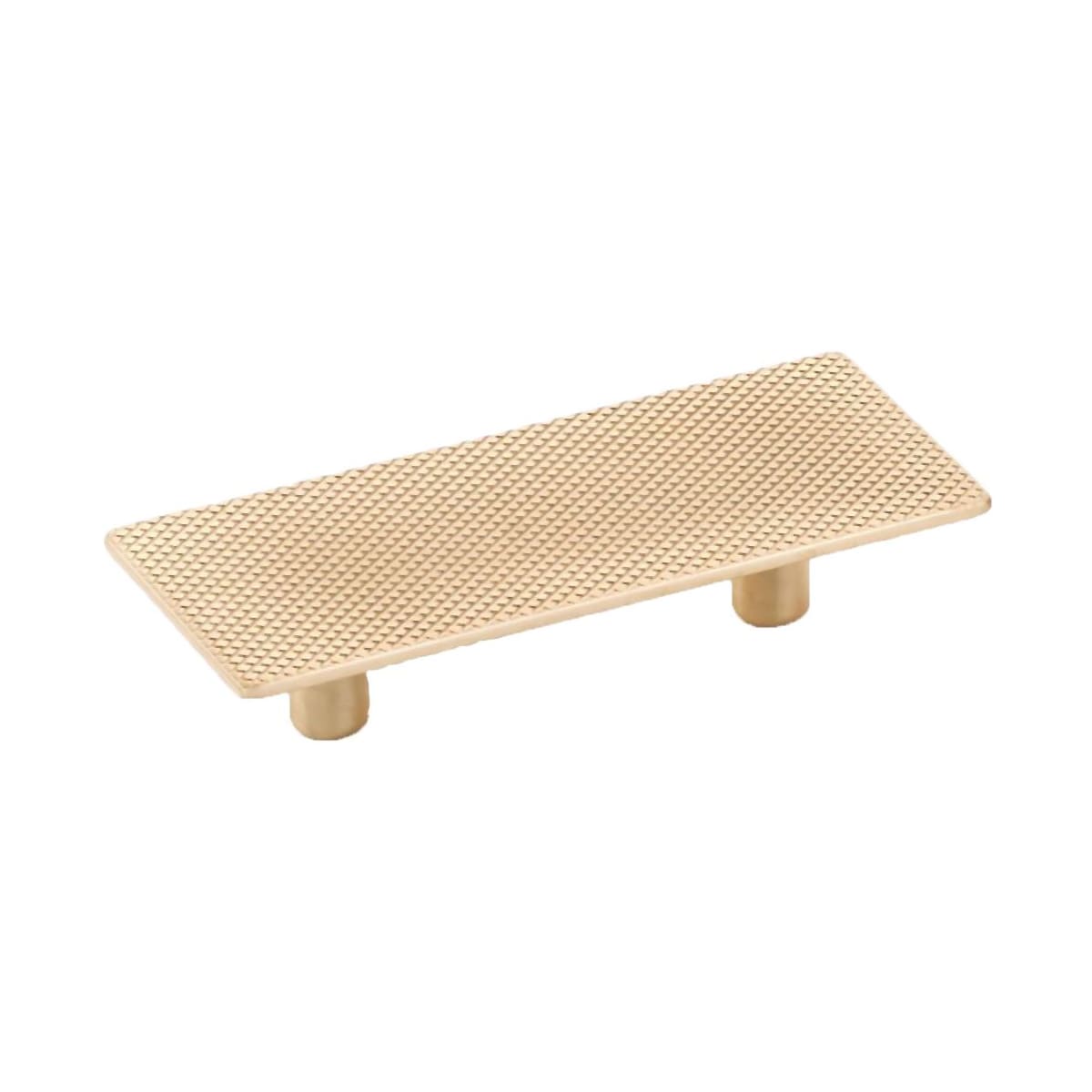 MODO 1-7/8" Center to Center Euro Modern Diamond Knurled Flat Bar Cabinet Pull