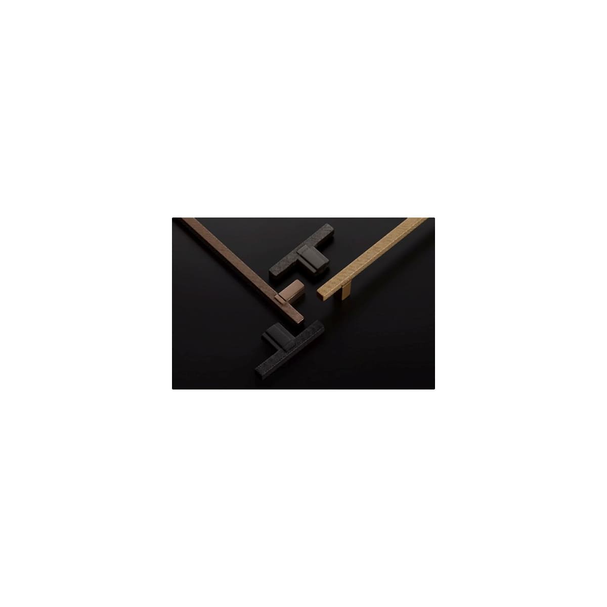 Schaub and Company - 20010-SSB - Quadrato 2-1/2" "T" Bar Industrial Modern Diamond Knurled Squared Cabinet Knob - Made in Italy in Signature Satin Brass