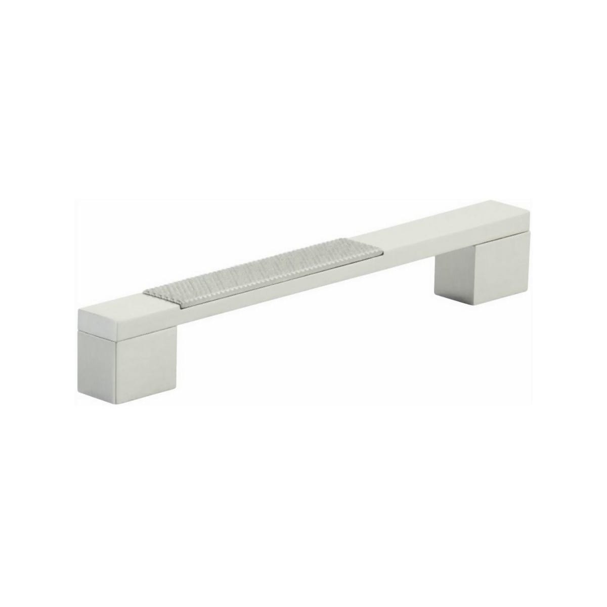 Urbano 6" Center to Center Contrast Knurled Modern Square Cabinet Handle / Drawer Pull - Contemporary Industrial