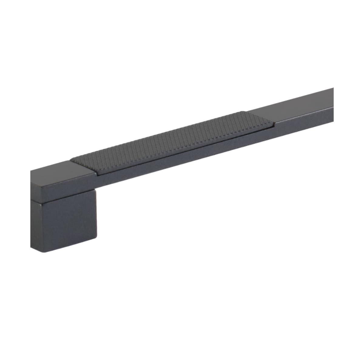 Schaub and Company - 211003-BN - Urbano 8" Center to Center Urban Modern Split Texture Diamond Knurled Bold Cabinet Handle / Drawer Pull in Brushed Nickel