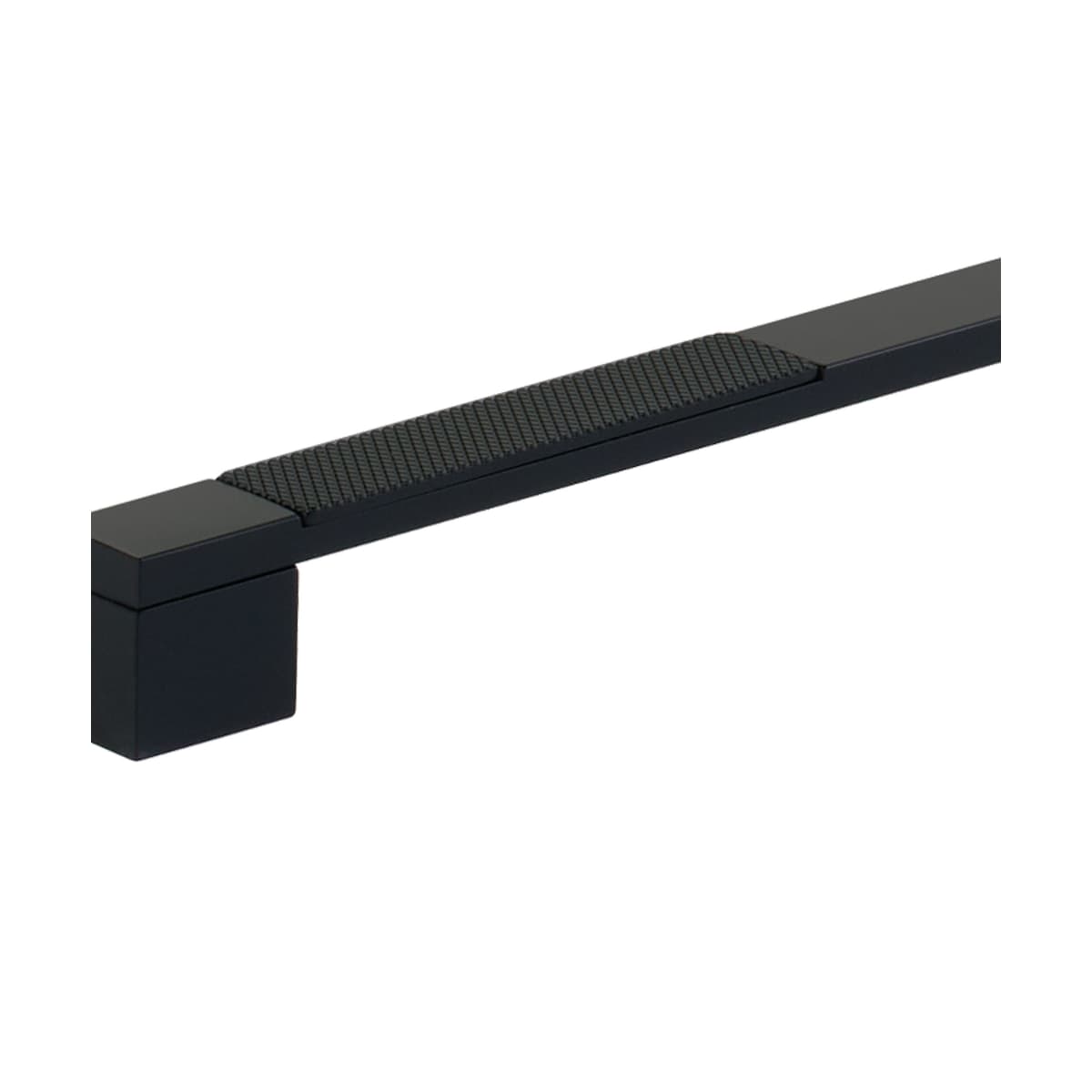 Schaub and Company - 211003-BN - Urbano 8" Center to Center Urban Modern Split Texture Diamond Knurled Bold Cabinet Handle / Drawer Pull in Brushed Nickel