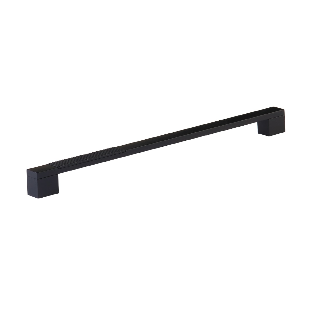 Urbano 12" Center to Center Urban Modern Split Texture Diamond Knurled Large Oversized Cabinet Handle / Drawer Pull