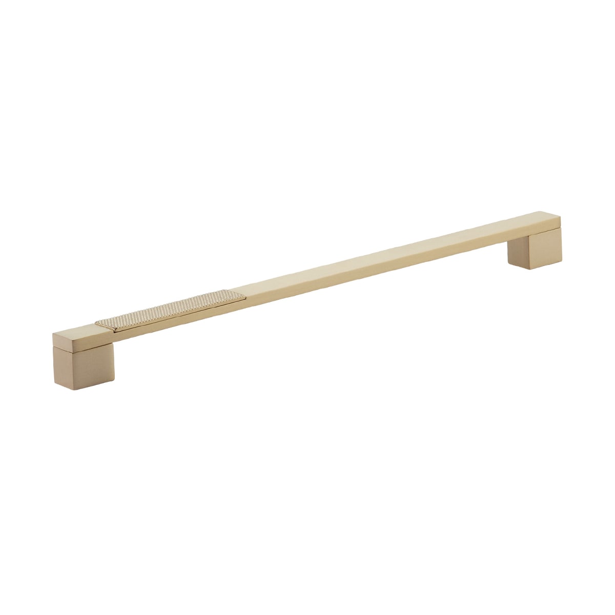 Urbano 12" Center to Center Urban Modern Split Texture Diamond Knurled Large Oversized Cabinet Handle / Drawer Pull