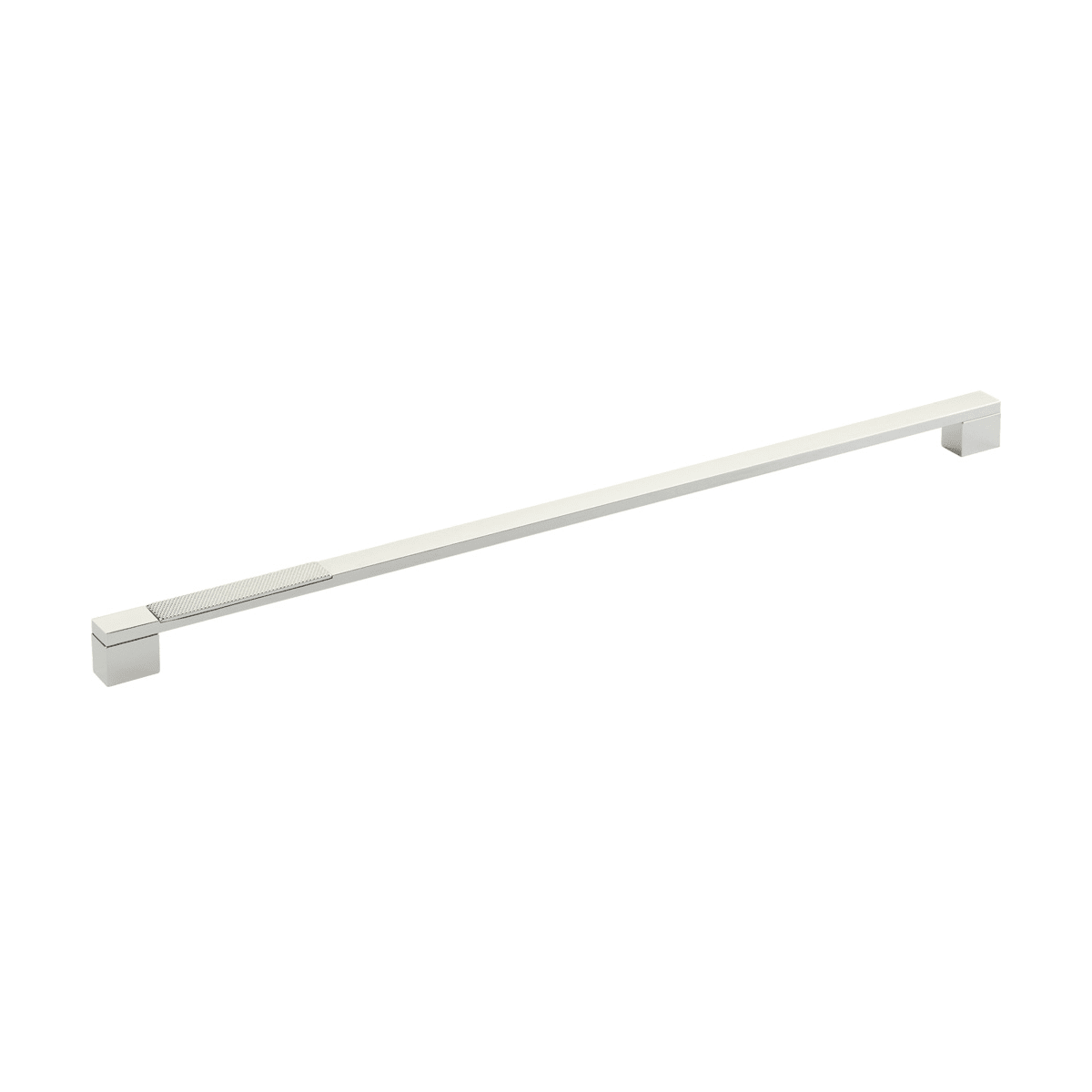 Urbano 18" Center to Center Urban Modern Split Texture Diamond Knurled Oversized Cabinet Handle / Drawer Pull