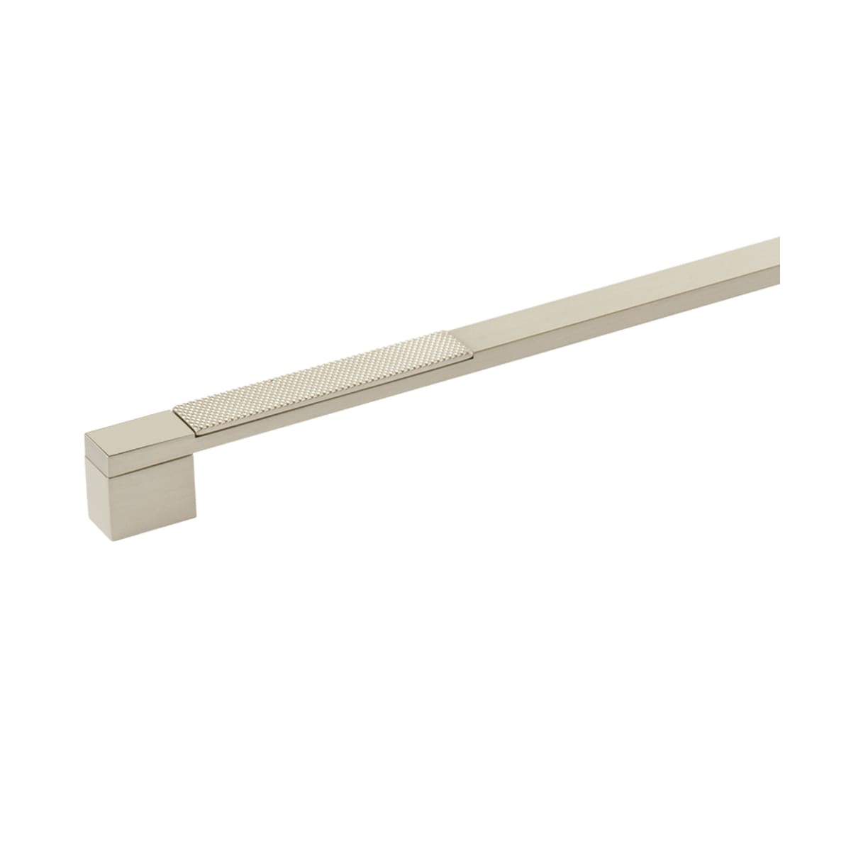 Schaub and Company - 211005-SSB - Urbano 18" Center to Center Urban Modern Split Texture Diamond Knurled Oversized Cabinet Handle / Drawer Pull in Signature Satin Brass