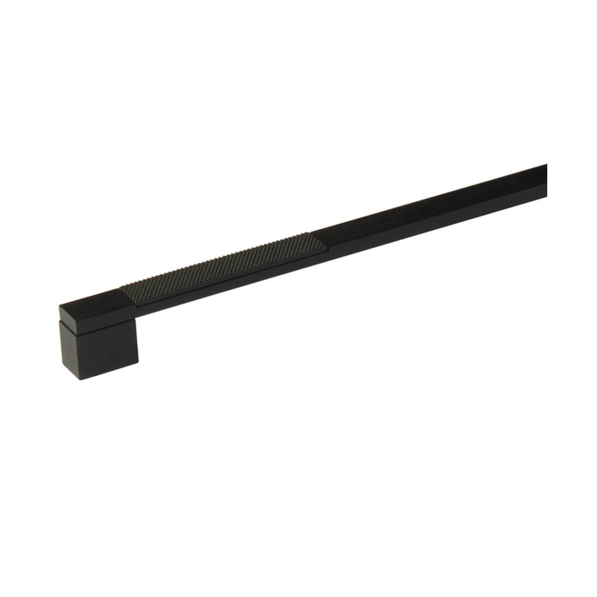 Schaub and Company - 211005-SSB - Urbano 18" Center to Center Urban Modern Split Texture Diamond Knurled Oversized Cabinet Handle / Drawer Pull in Signature Satin Brass