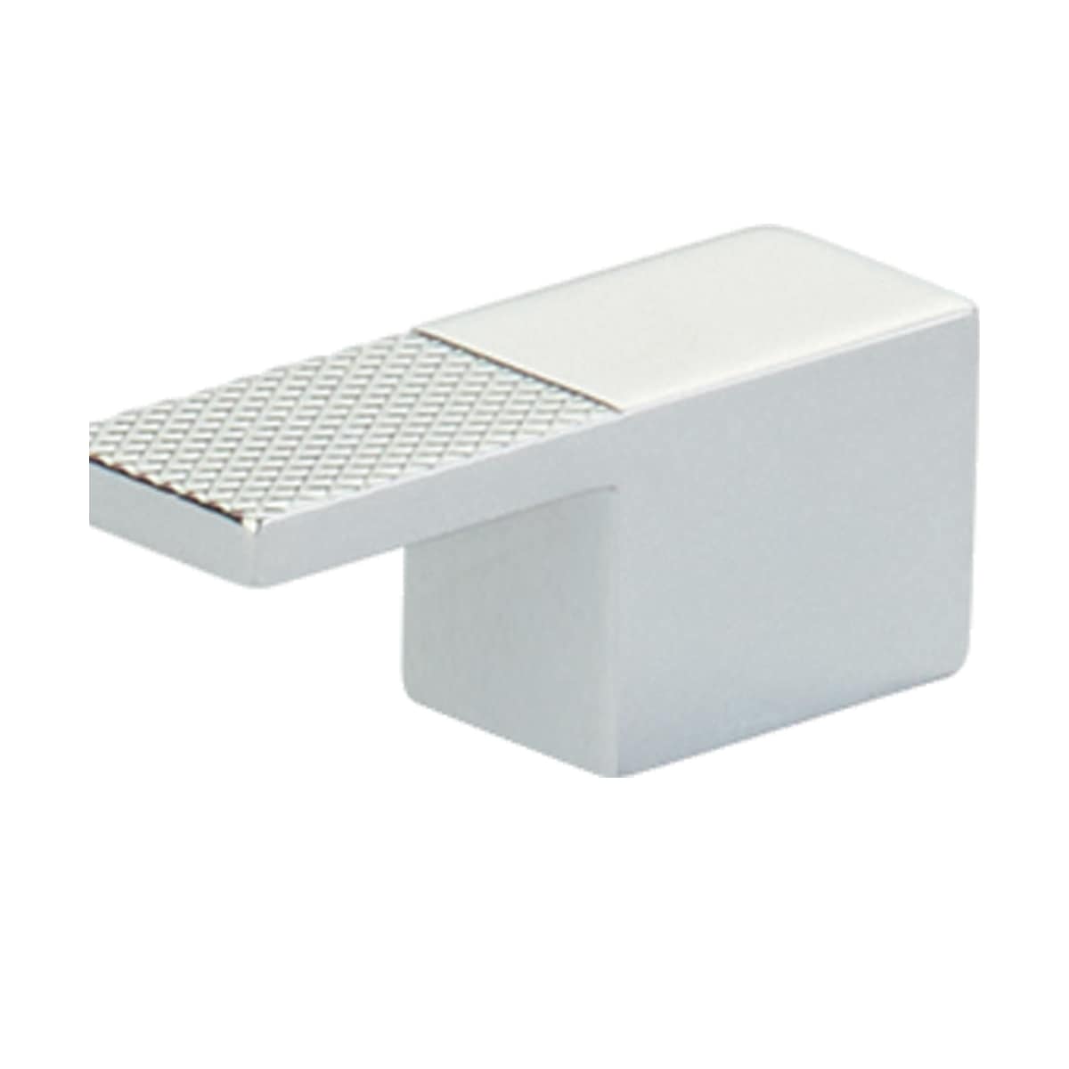 Schaub and Company - 211006-BN - Urbano 5/8" Center to Center Urban Modern Split Texture Diamond Knurled Finger Cabinet Pull / Finger Drawer Knob in Brushed Nickel