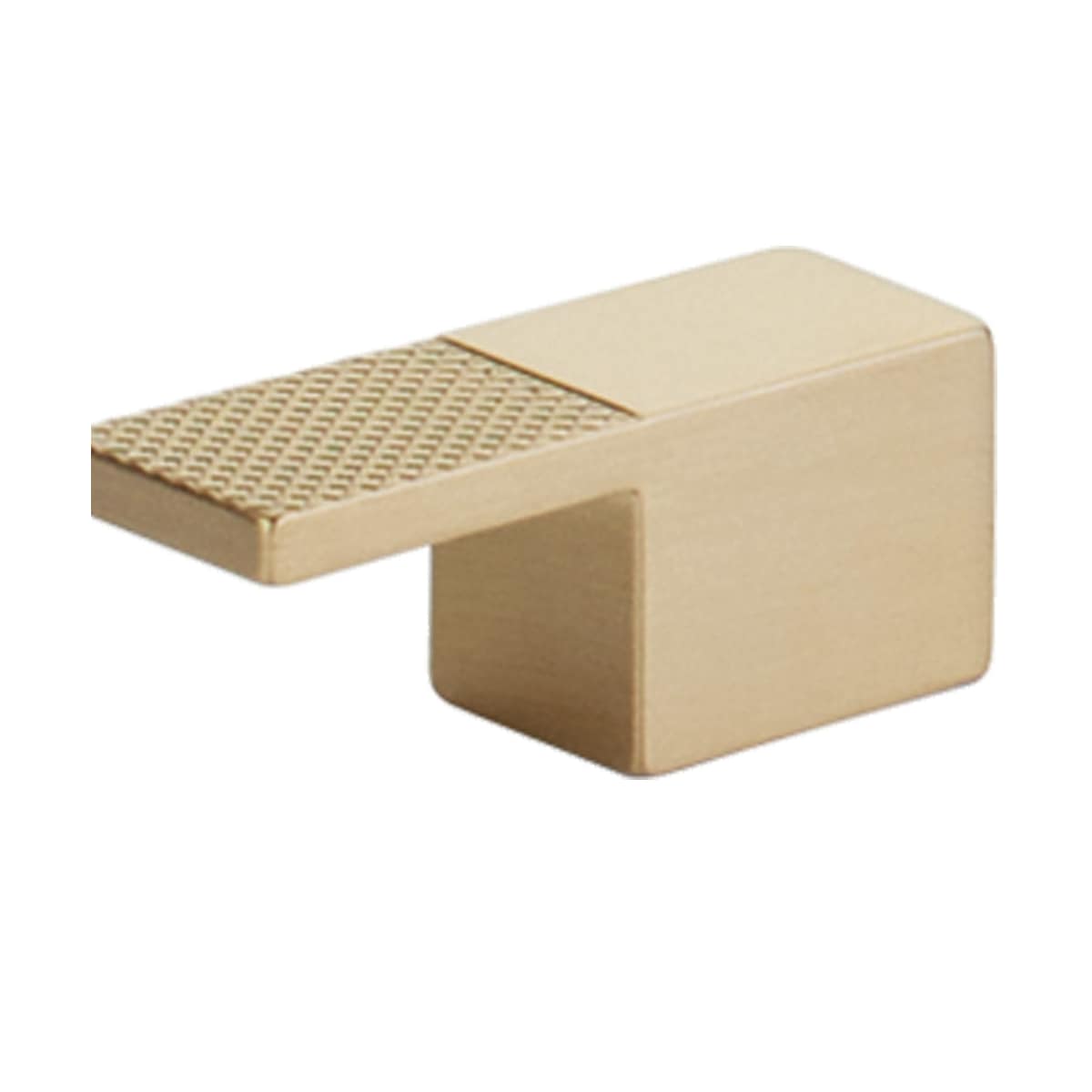 Schaub and Company - 211006-BN - Urbano 5/8" Center to Center Urban Modern Split Texture Diamond Knurled Finger Cabinet Pull / Finger Drawer Knob in Brushed Nickel
