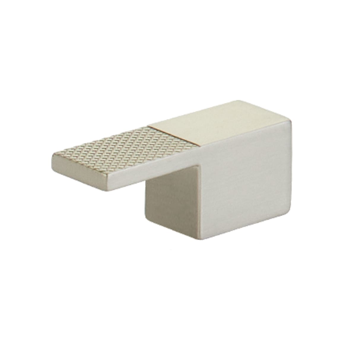 Schaub and Company - 211006-BN - Urbano 5/8" Center to Center Urban Modern Split Texture Diamond Knurled Finger Cabinet Pull / Finger Drawer Knob in Brushed Nickel