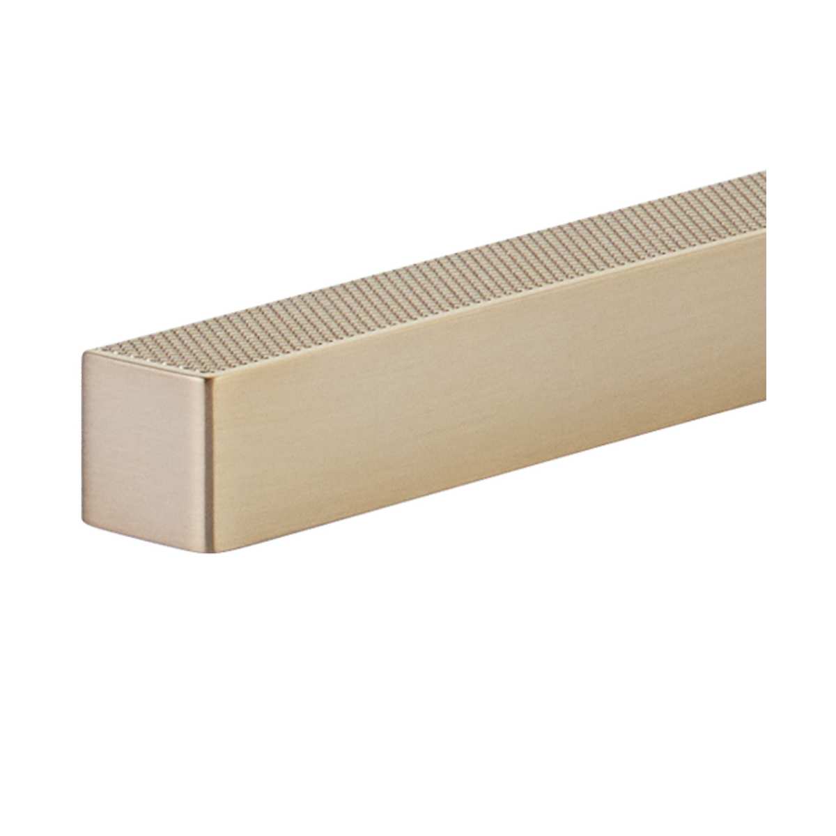 Schaub and Company - 211007-SSB - Urbano 5-5/8" Center to Center Urban Modern Split Texture Diamond Knurled Square Cabinet Cup Pull / Drawer Cup Pull in Signature Satin Brass