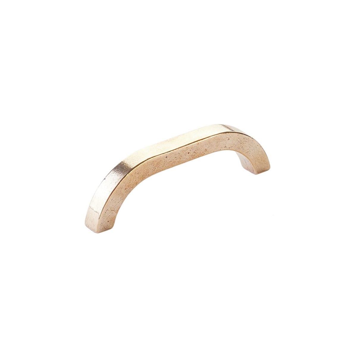 Schaub and Company - 211020-NB - Turno 4" Center to Center Solid Bronze Modern Rustic Arch Cabinet Handle / Drawer Handle in Natural Bronze