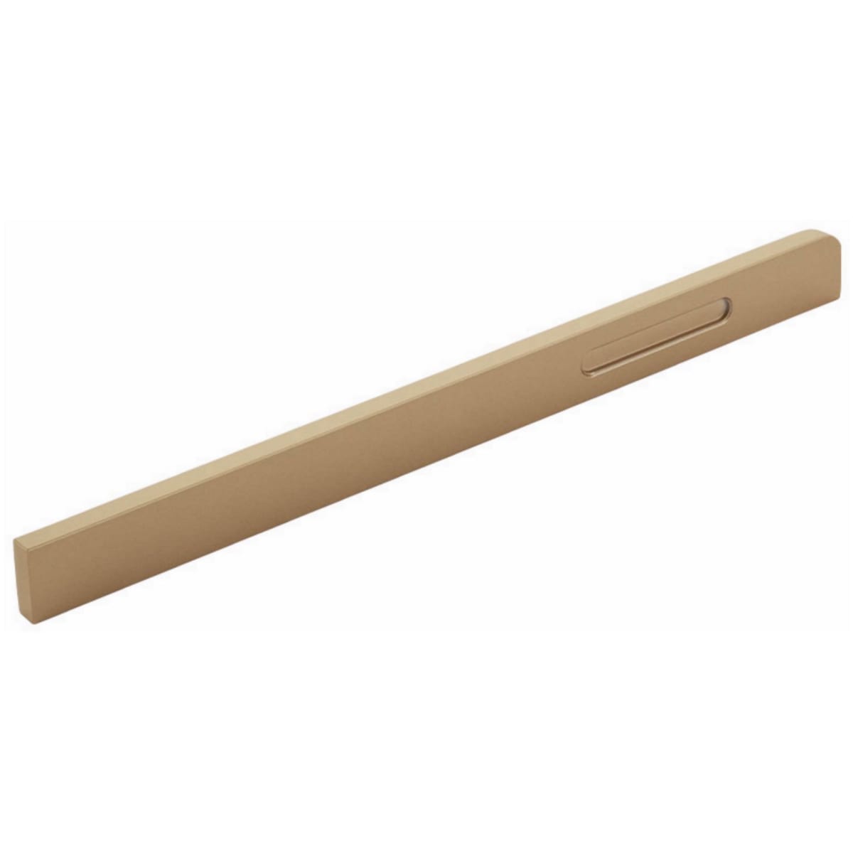 Schaub and Company - 211038-GR - Suave 11-7/8" Center to Center Modern Linear Flush Oversized Cabinet Handle / Drawer Pull in Gold Rande