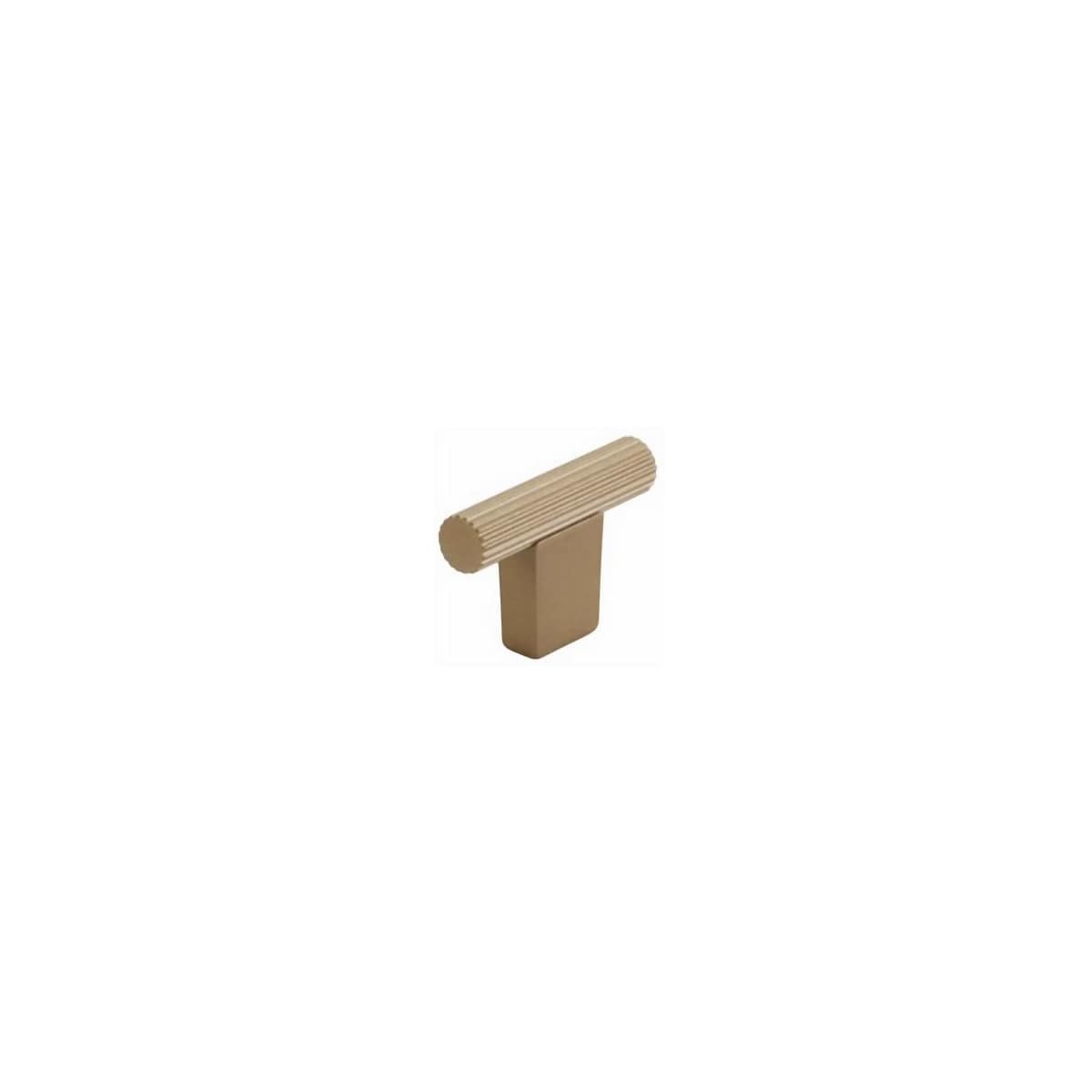 Aspero 2" Wide Ridged Round Cabinet "T" Bar Knob / Drawer Bar Knob