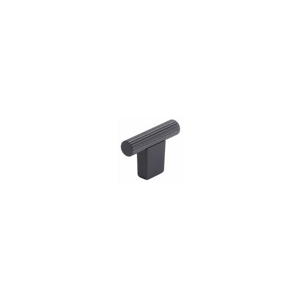Aspero 2" Wide Ridged Round Cabinet "T" Bar Knob / Drawer Bar Knob