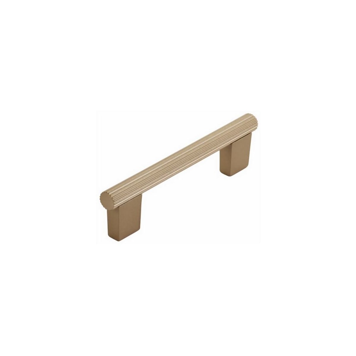 Aspero 4" Center to Center Modern Ridged Round Cabinet Bar Handle / Drawer Bar Pull