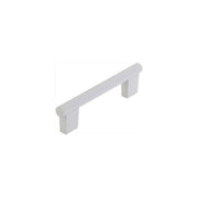 Schaub and Company - 211043-MW - Aspero 4" Center to Center Modern Ridged Round Cabinet Bar Handle / Drawer Bar Pull in Matte White
