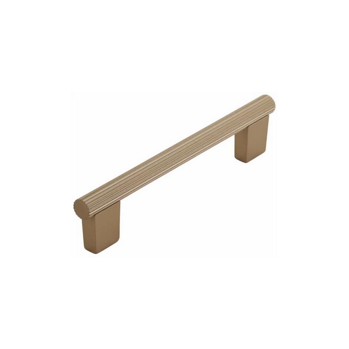 Schaub and Company - 211044-GR - Aspero 5" Center to Center Modern Ridged Round Cabinet Bar Handle / Drawer Bar Pull in Gold Rande