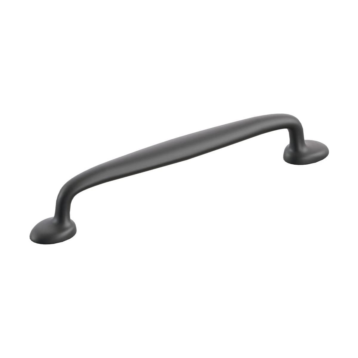 Schaub and Company - 211054-MB - Avenue 6 Inch Center to Center Luxury Farmhouse Solid Brass Cabinet Handle / Drawer Pull in Matte Black