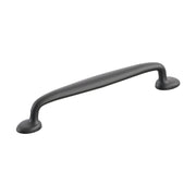 Schaub and Company - 211054-MB - Avenue 6 Inch Center to Center Luxury Farmhouse Solid Brass Cabinet Handle / Drawer Pull in Matte Black