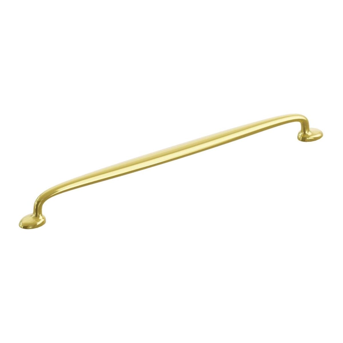 Avenue 12 Inch Center to Center Luxury Farmhouse Solid Brass Large Cabinet Handle / Drawer Pull
