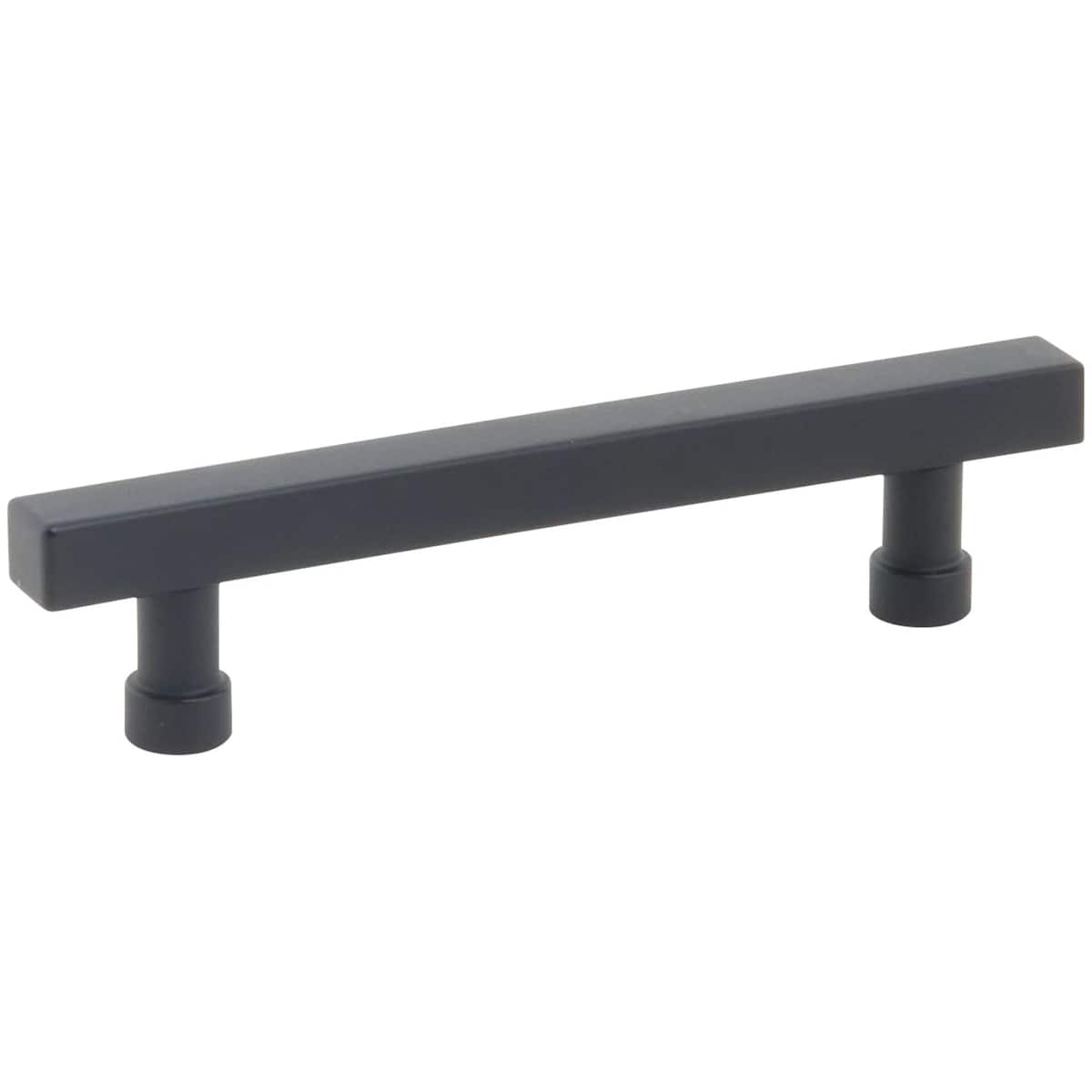 NOHO 4 Inch Center to Center Solid Brass Modern Square Bar Cabinet Handle / Drawer Bar Pull