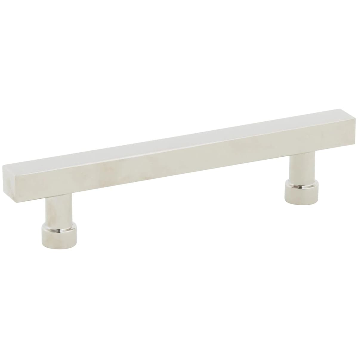 NOHO 4 Inch Center to Center Solid Brass Modern Square Bar Cabinet Handle / Drawer Bar Pull