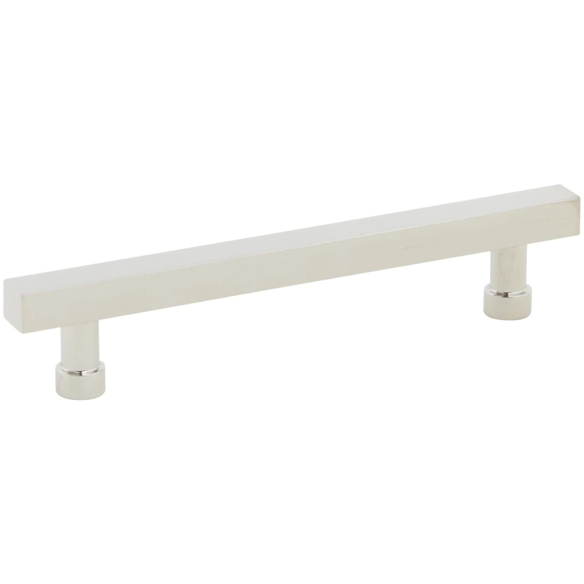 NOHO 5 Inch Center to Center Solid Brass Modern Square Bar Cabinet Handle / Drawer Bar Pull