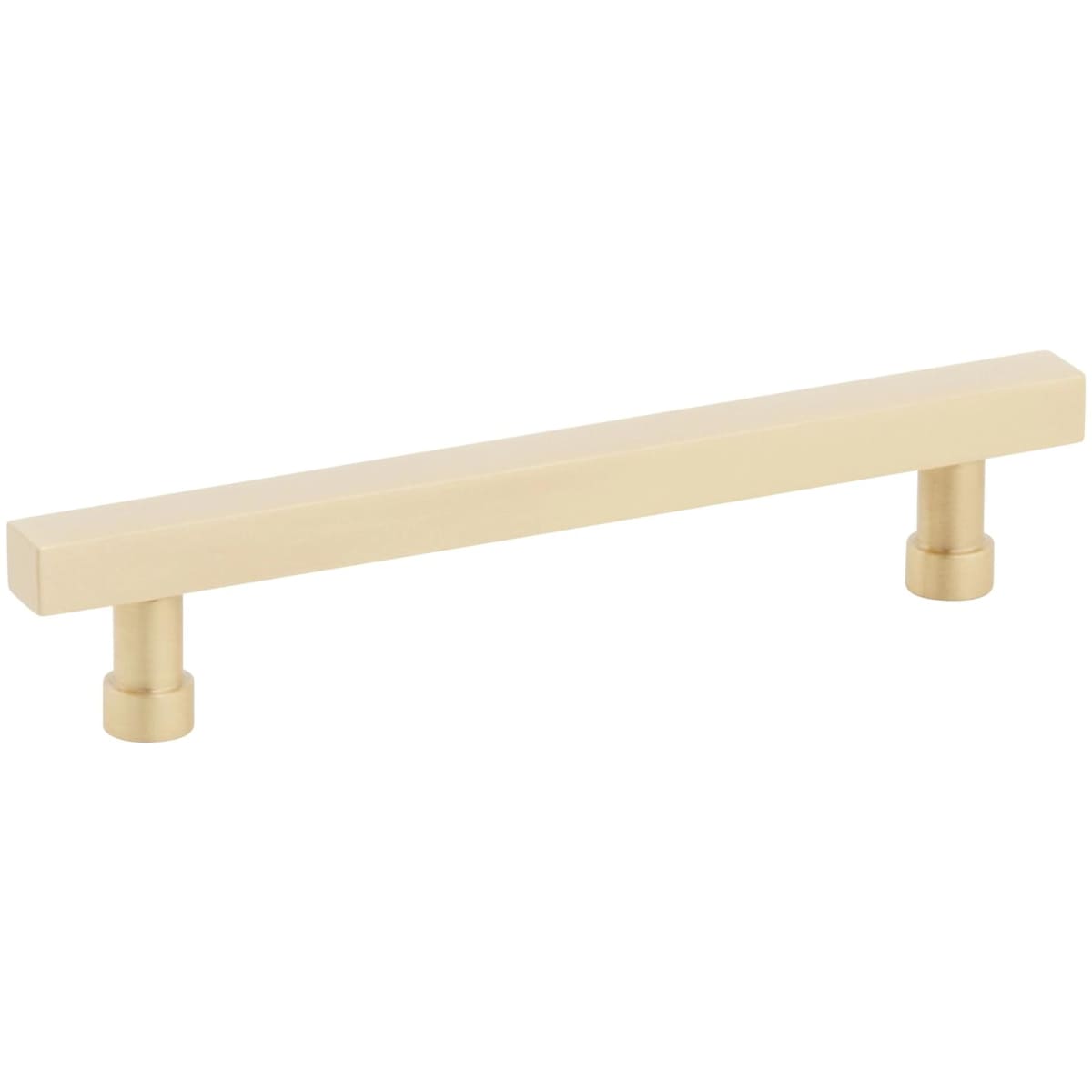 NOHO 5 Inch Center to Center Solid Brass Modern Square Bar Cabinet Handle / Drawer Bar Pull