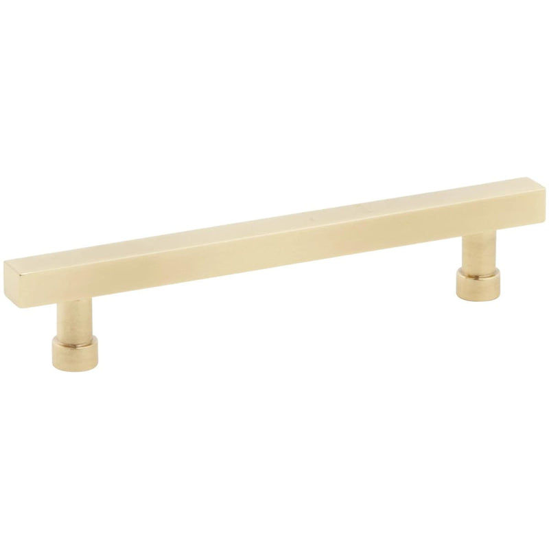 Schaub and Company - 211080-VB - NOHO 5 Inch Center to Center Solid Brass Modern Square Bar Cabinet Handle / Drawer Bar Pull in Vintage Brass