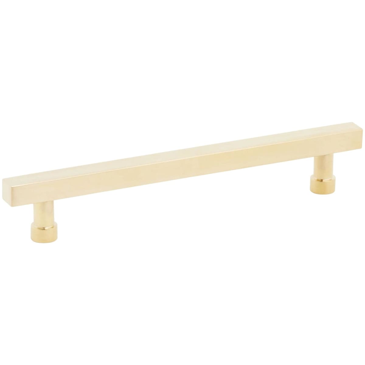 NOHO 6 Inch Center to Center Solid Brass Modern Square Bar Cabinet Handle / Drawer Bar Pull