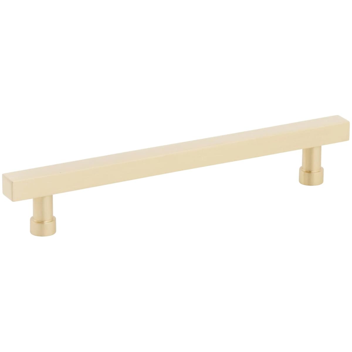 Schaub and Company - 211081-US4 - NOHO 6 Inch Center to Center Solid Brass Modern Square Bar Cabinet Handle / Drawer Bar Pull in Satin Brass