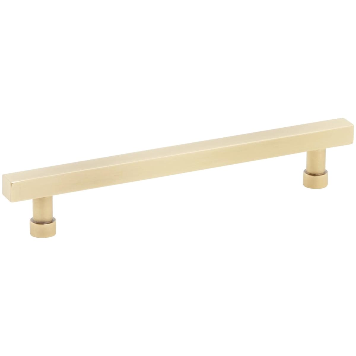 NOHO 6 Inch Center to Center Solid Brass Modern Square Bar Cabinet Handle / Drawer Bar Pull