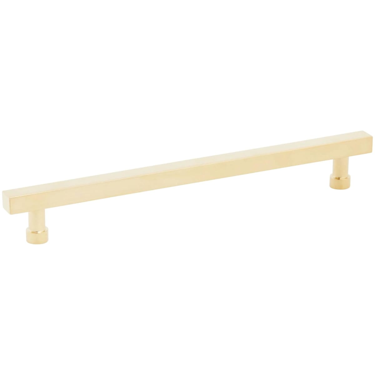 NOHO 8 Inch Center to Center Solid Brass Modern Square Bar Cabinet Handle / Drawer Bar Pull