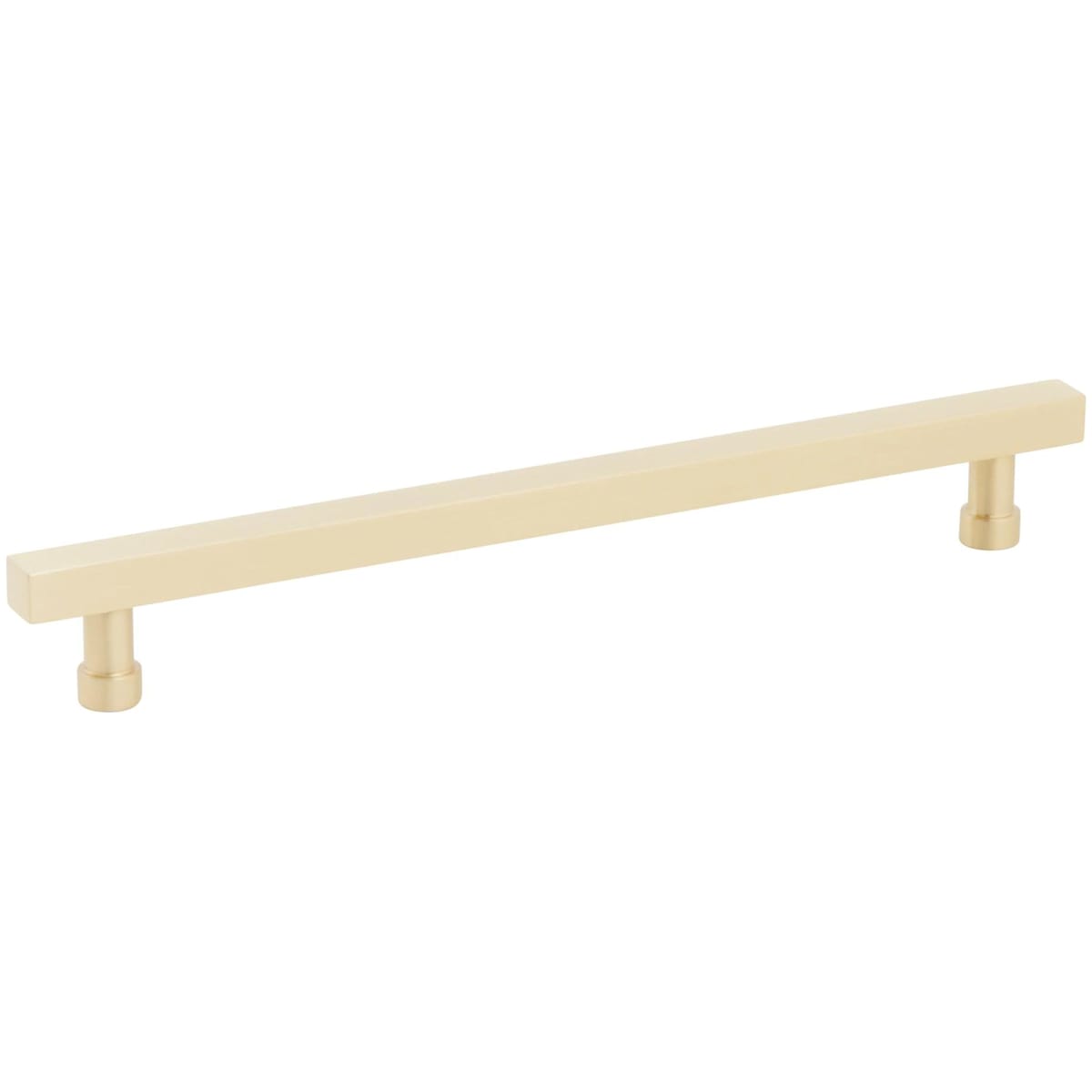 NOHO 8 Inch Center to Center Solid Brass Modern Square Bar Cabinet Handle / Drawer Bar Pull
