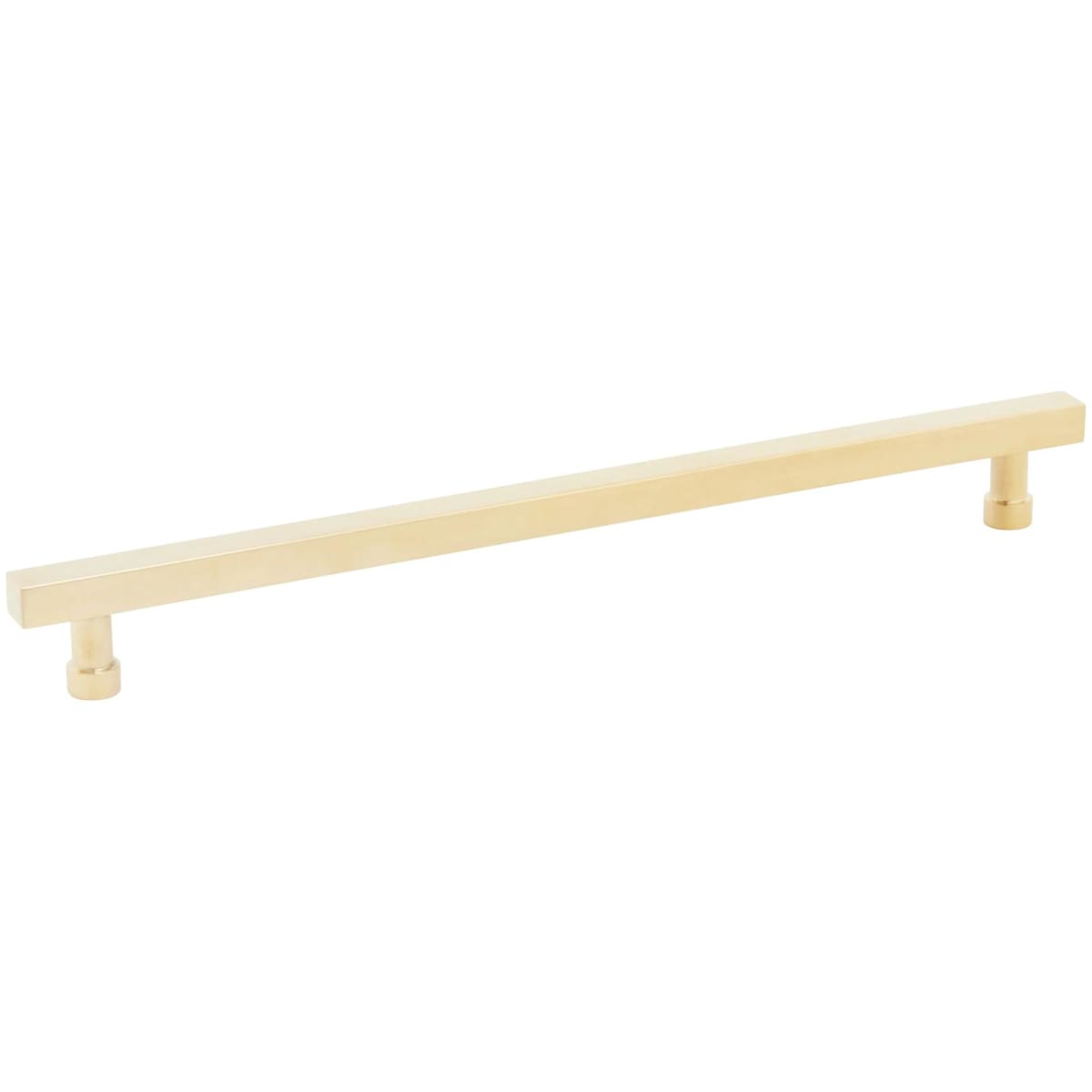 Schaub and Company - 211083-UNBR - NOHO 10 Inch Center to Center Square Bar Cabinet Pull in Unlacquered Brass