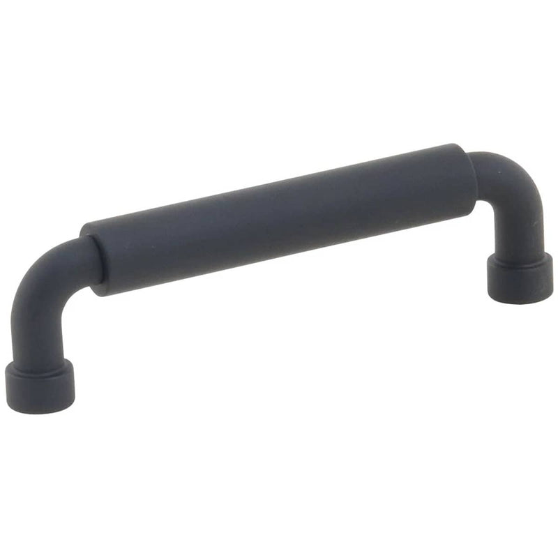 NOHO 4 Inch Center to Center Luxury Solid Brass Single Barrel Cabinet Handle / Drawer Pull
