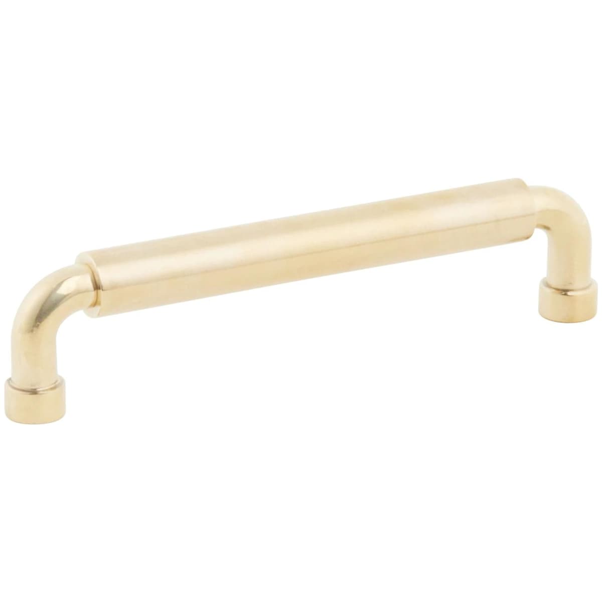 NOHO 5 Inch Center to Center Luxury Solid Brass Single Barrel Cabinet Handle / Drawer Pull