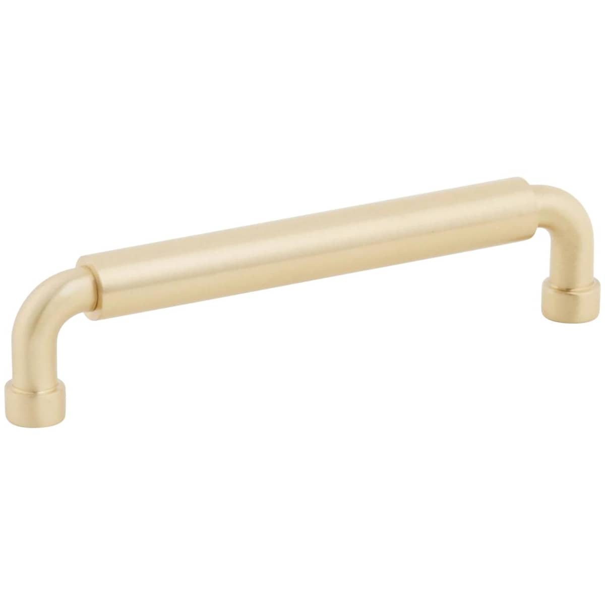 NOHO 5 Inch Center to Center Luxury Solid Brass Single Barrel Cabinet Handle / Drawer Pull