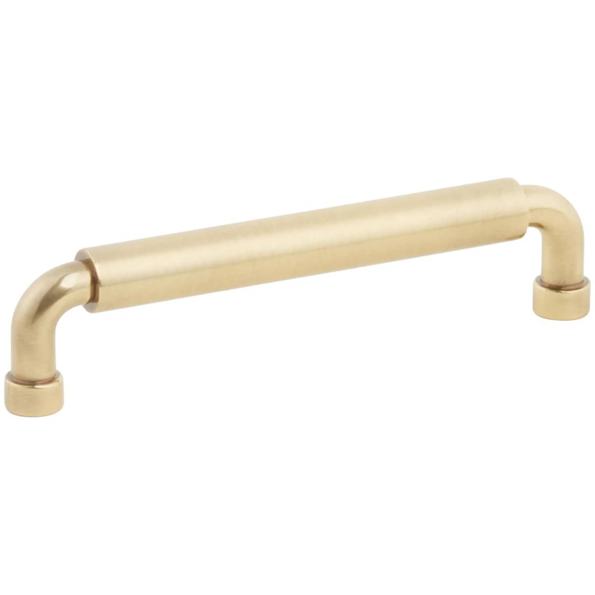 NOHO 5 Inch Center to Center Luxury Solid Brass Single Barrel Cabinet Handle / Drawer Pull