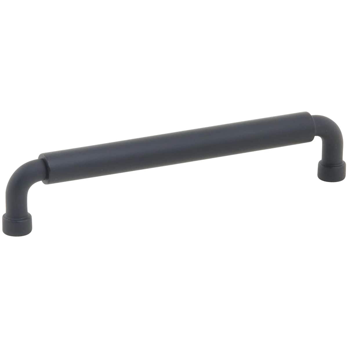 Schaub and Company - 211088-MB - NOHO 6 Inch Center to Center Luxury Solid Brass Single Barrel Cabinet Handle / Drawer Pull in Matte Black