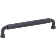 Schaub and Company - 211088-MB - NOHO 6 Inch Center to Center Luxury Solid Brass Single Barrel Cabinet Handle / Drawer Pull in Matte Black
