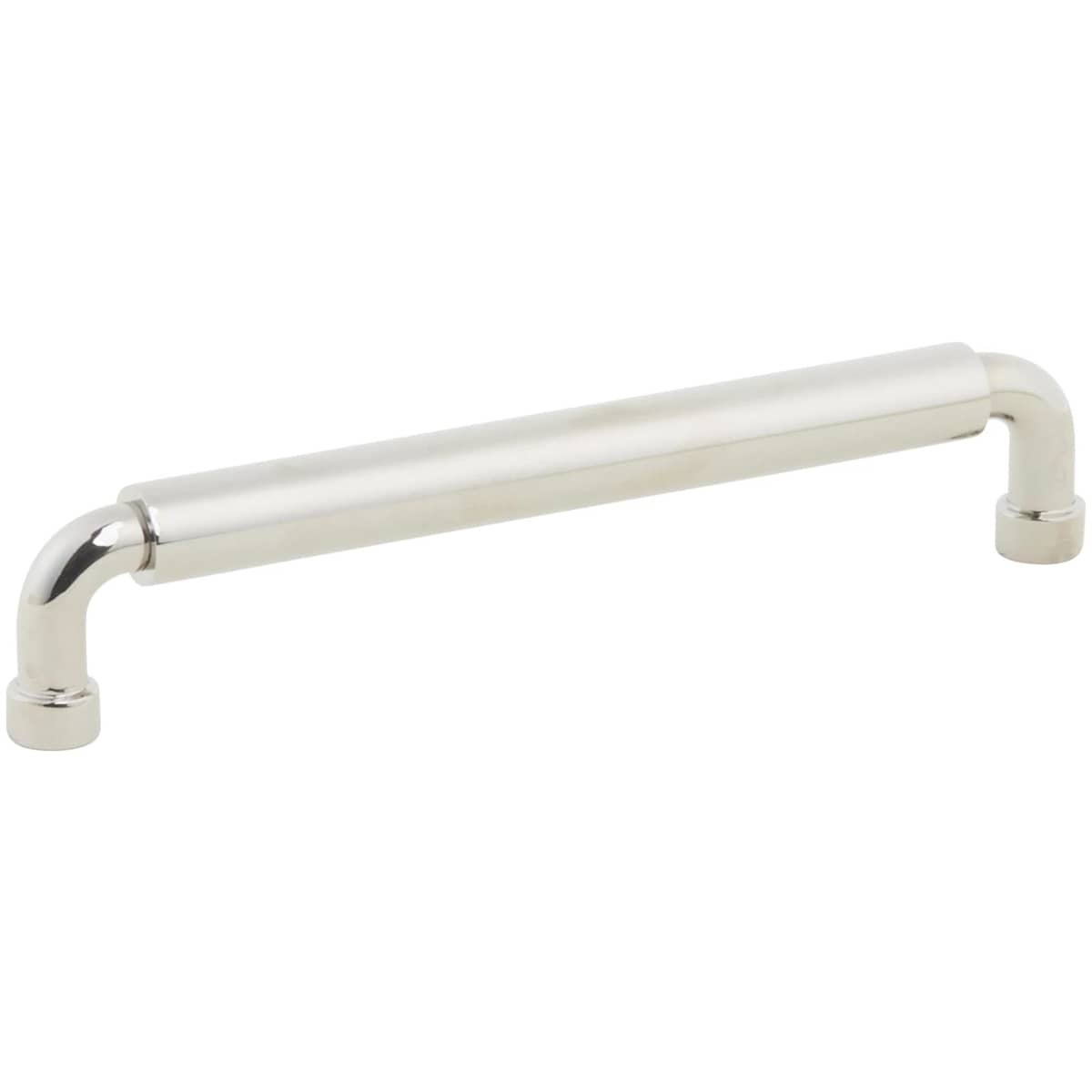 NOHO 6 Inch Center to Center Luxury Solid Brass Single Barrel Cabinet Handle / Drawer Pull