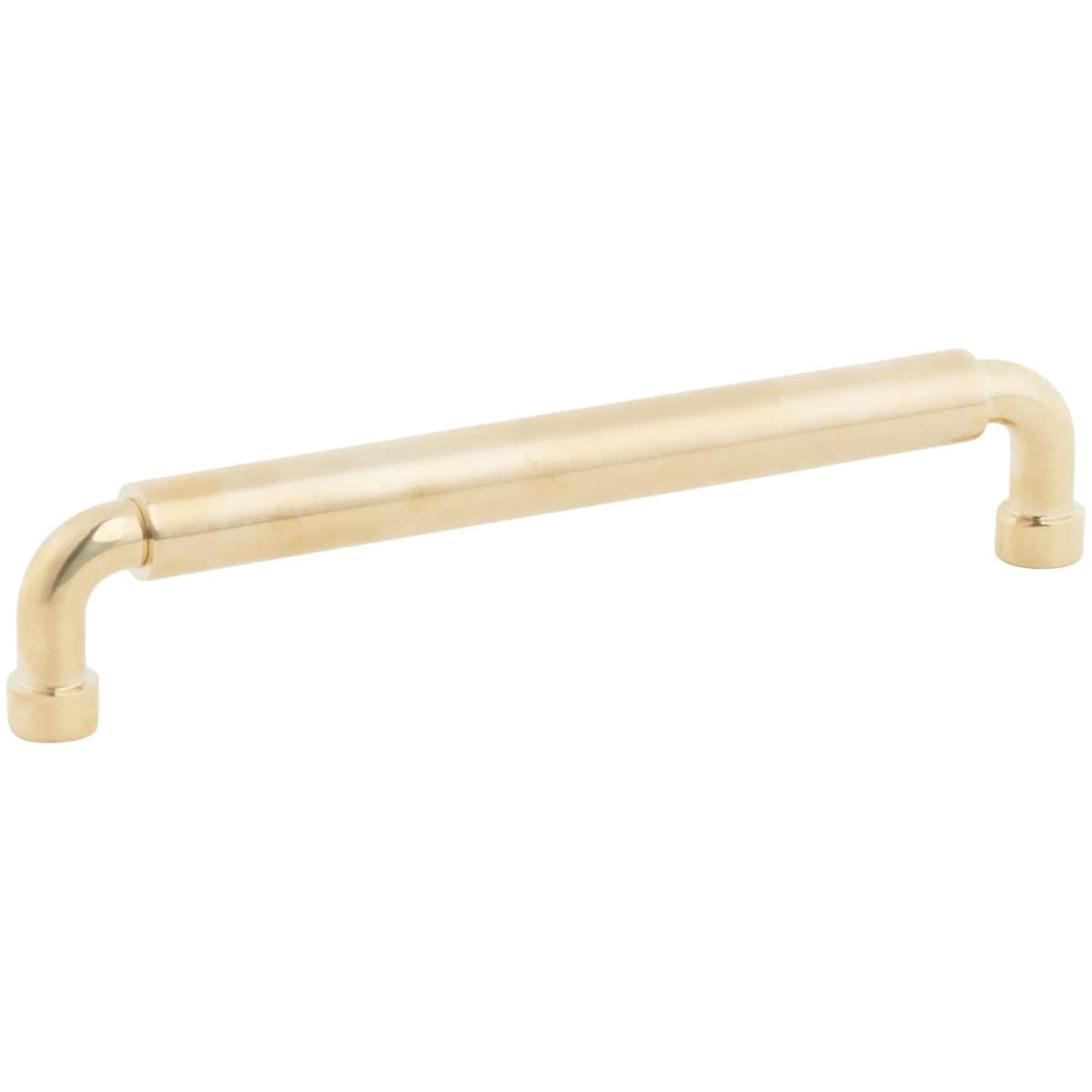 NOHO 6 Inch Center to Center Luxury Solid Brass Single Barrel Cabinet Handle / Drawer Pull