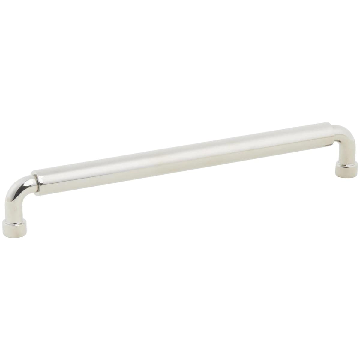 Schaub and Company - 211089-PN - NOHO 8 Inch Center to Center Luxury Solid Brass Single Barrel Cabinet Handle / Drawer Pull in Polished Nickel