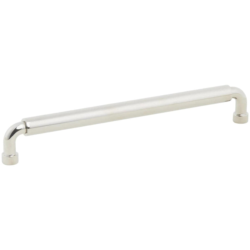 Schaub and Company - 211089-PN - NOHO 8 Inch Center to Center Luxury Solid Brass Single Barrel Cabinet Handle / Drawer Pull in Polished Nickel